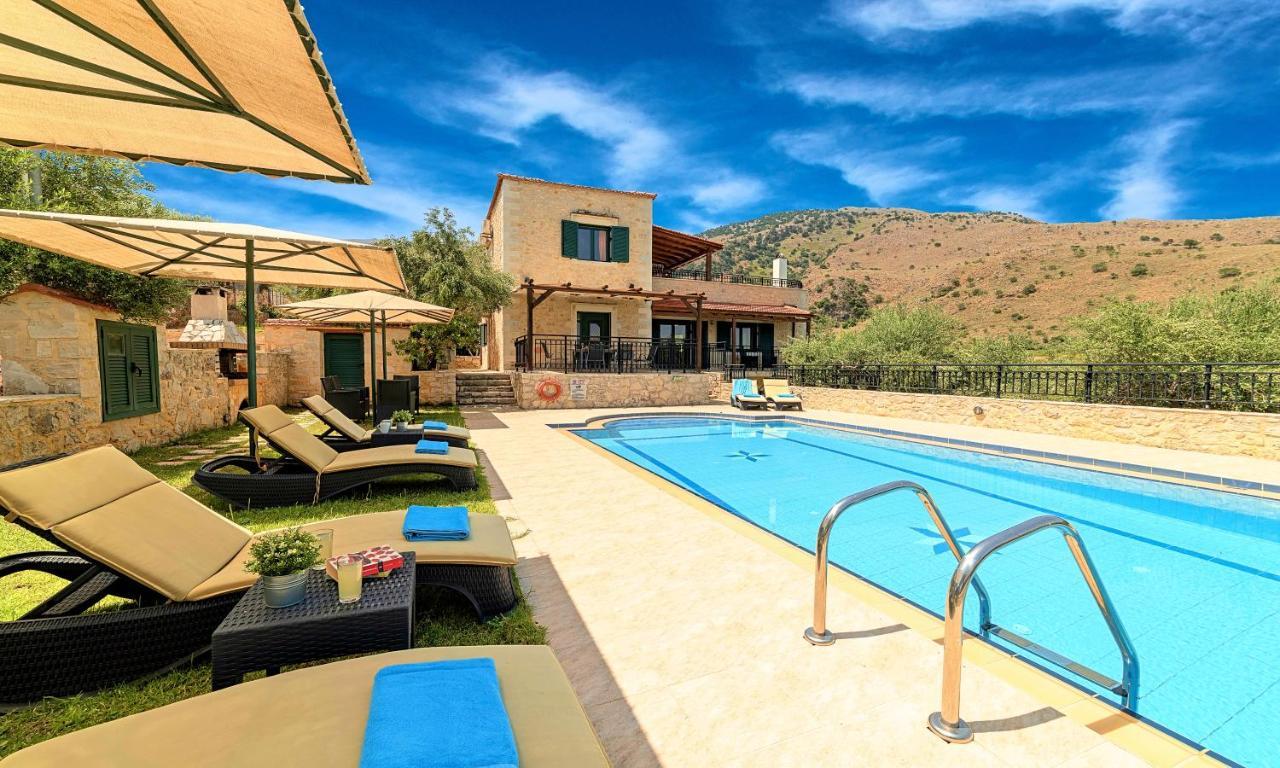 Villa Stelios Private Pool Georgioupoli Bagian luar foto