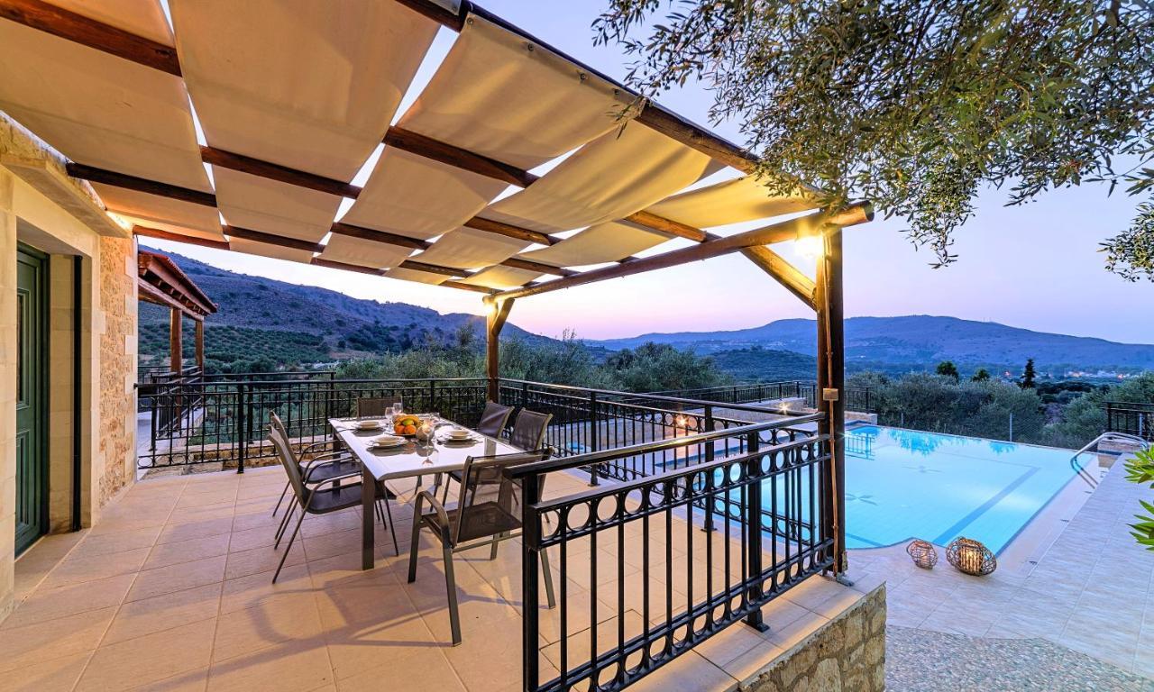 Villa Stelios Private Pool Georgioupoli Bagian luar foto