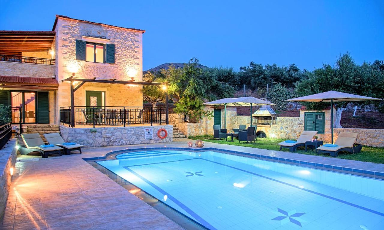Villa Stelios Private Pool Georgioupoli Bagian luar foto