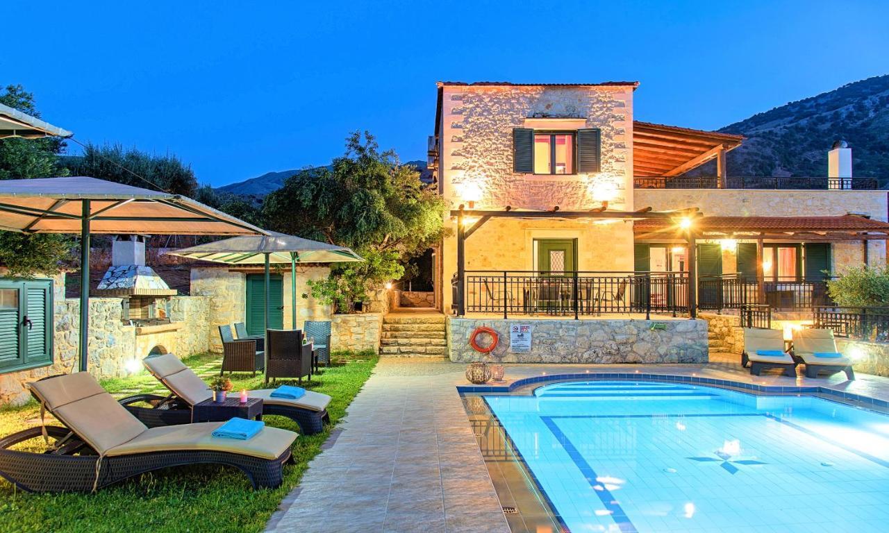 Villa Stelios Private Pool Georgioupoli Bagian luar foto