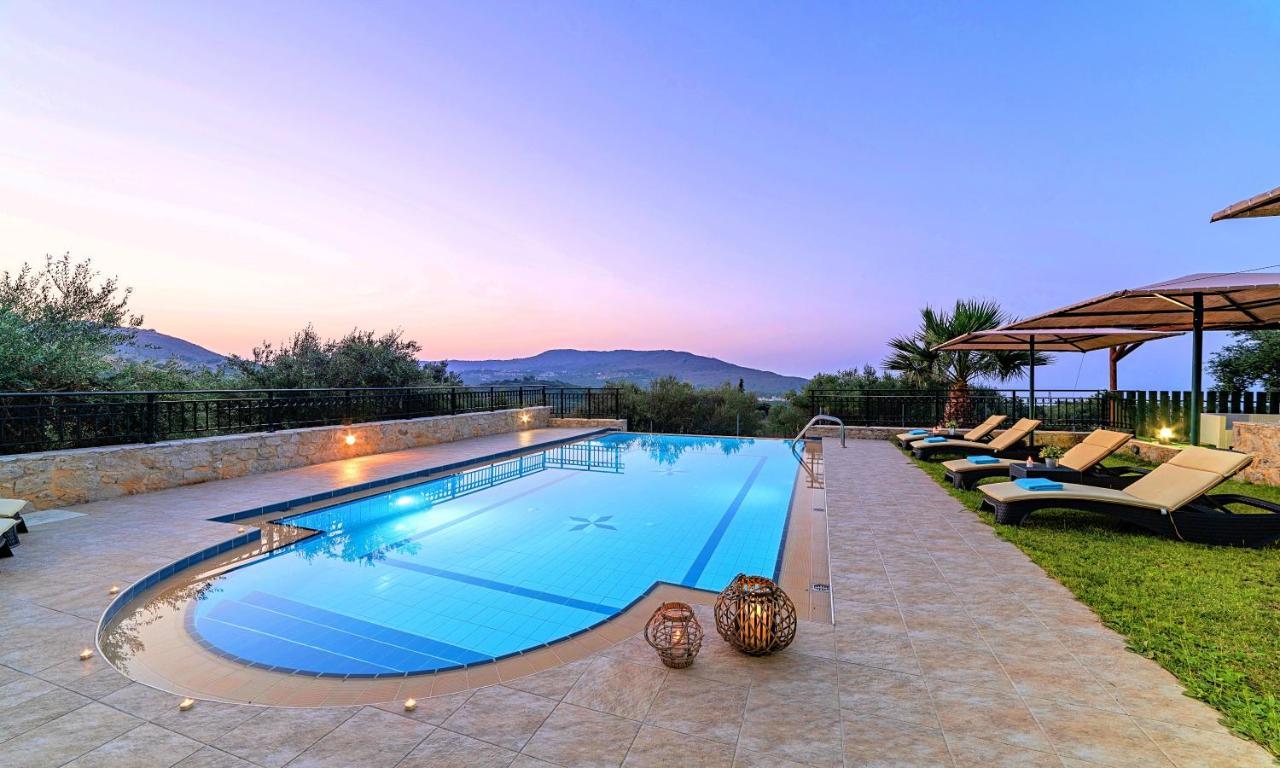 Villa Stelios Private Pool Georgioupoli Bagian luar foto